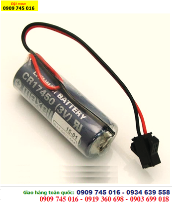 Maxell CR17450; Pin PLC Maxell CR17450 lithium 3 v Made in Japan